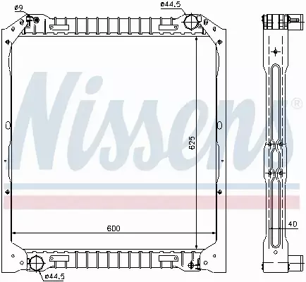 NISSENS CHŁODNICA WODY 62349A 