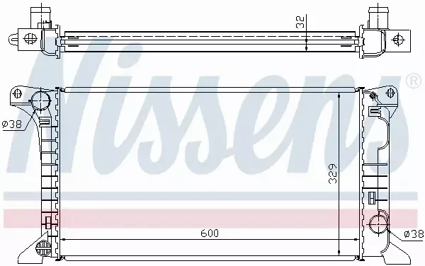 NISSENS CHŁODNICA WODY 62369A 