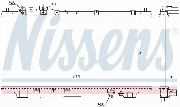 NISSENS CHŁODNICA SILNIKA 62383A 