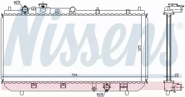 NISSENS CHŁODNICA WODY 62403A 