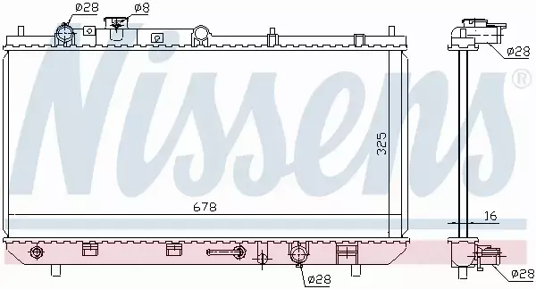 NISSENS CHŁODNICA WODY 624041 