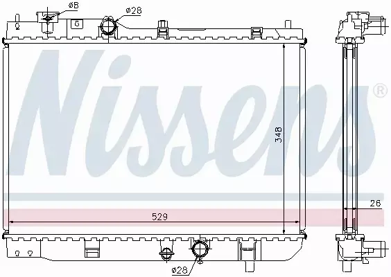 NISSENS CHŁODNICA WODY 62431A 