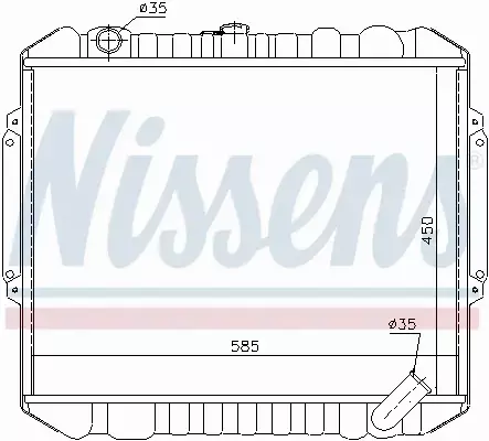 NISSENS CHŁODNICA WODY 628953 