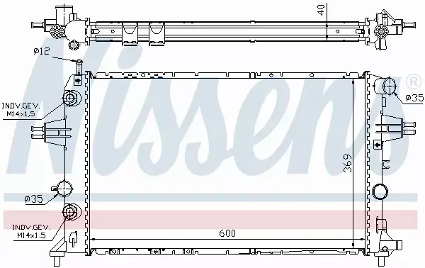 NISSENS CHŁODNICA WODY 63003A 