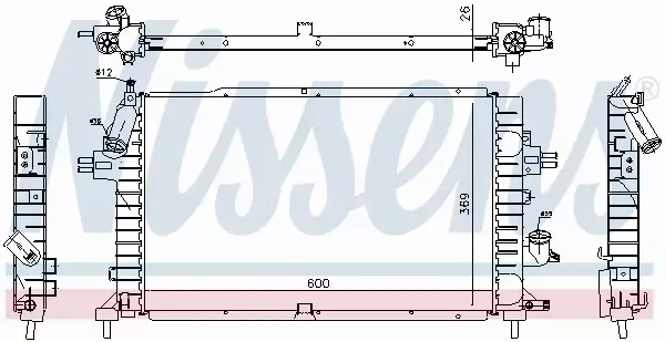 NISSENS CHŁODNICA WODY 63029A 