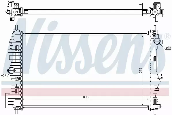 NISSENS CHŁODNICA SILNIKA 630712 