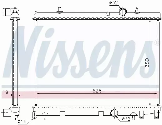 NISSENS CHŁODNICA WODY 63504 