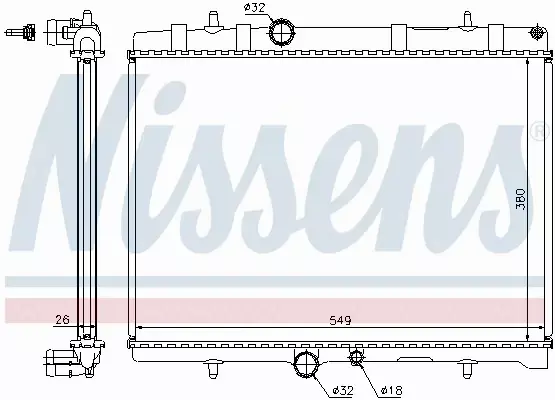 NISSENS CHŁODNICA WODY 63689A 