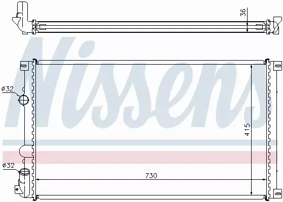 NISSENS CHŁODNICA WODY 63761 