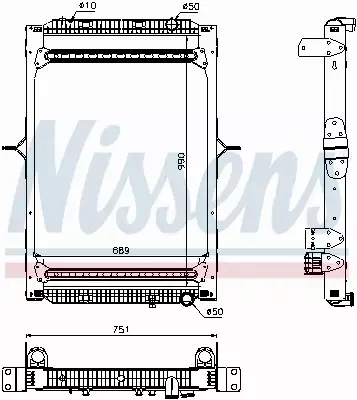 NISSENS CHŁODNICA SILNIKA 63785 