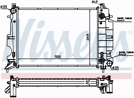 NISSENS CHŁODNICA SILNIKA 64034A 