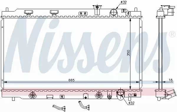 NISSENS CHŁODNICA SILNIKA 640941 