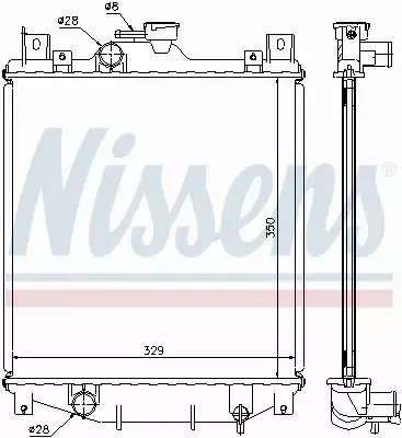 NISSENS CHŁODNICA WODY 64173A 