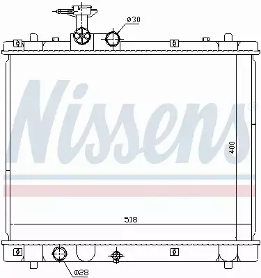 NISSENS CHŁODNICA WODY 641758 