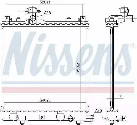 NISSENS CHŁODNICA SILNIKA 64175A 