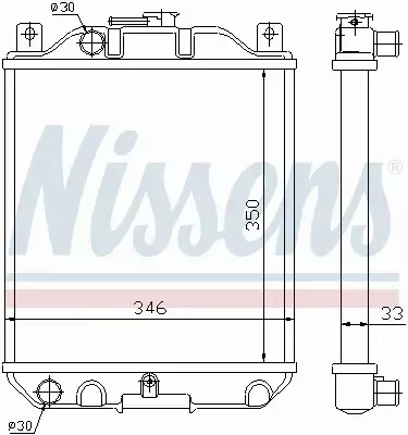 NISSENS CHŁODNICA WODY SUZUKI SWIFT II 1.6 