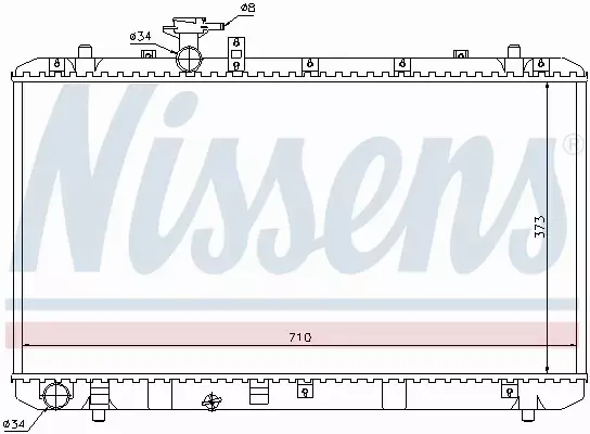 NISSENS CHŁODNICA WODY 64197 