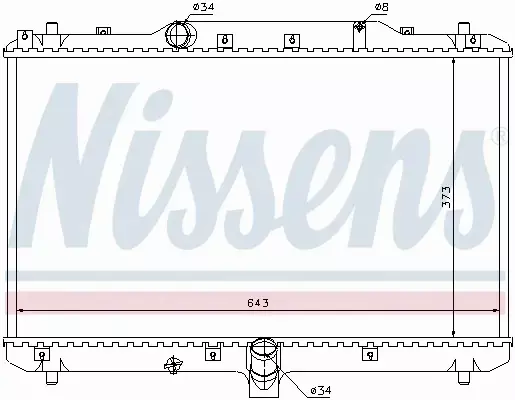 NISSENS CHŁODNICA WODY 64198 