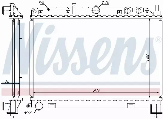 NISSENS CHŁODNICA WODY 64210A 