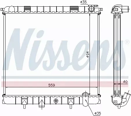 NISSENS CHŁODNICA SILNIKA 64319A 