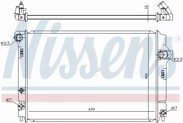 NISSENS CHŁODNICA SILNIKA 646873 