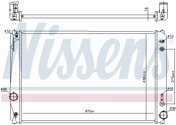 NISSENS CHŁODNICA WODY 646928 