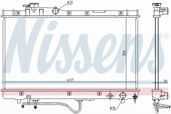 NISSENS CHŁODNICA SILNIKA 647771 