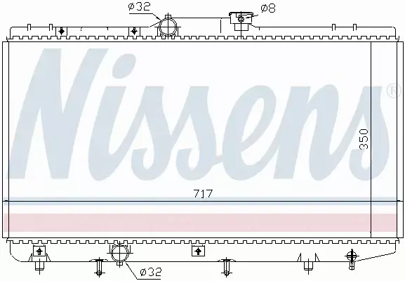 NISSENS CHŁODNICA WODY 648321 