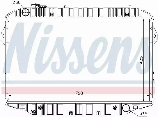 NISSENS CHŁODNICA WODY 64861 