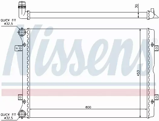 NISSENS CHŁODNICA WODY 65014 