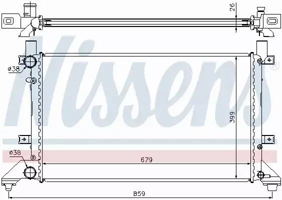 NISSENS CHŁODNICA WODY 65231A 