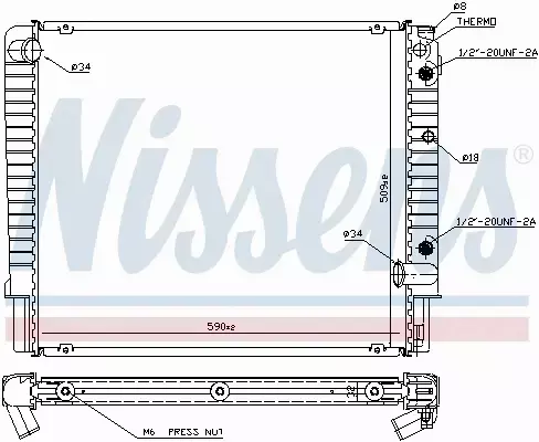 NISSENS CHŁODNICA WODY 65509A 