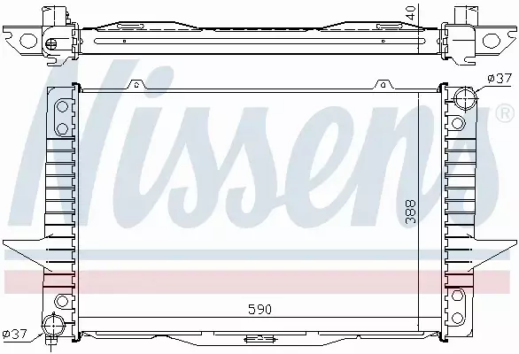 NISSENS CHŁODNICA WODY 65536A 