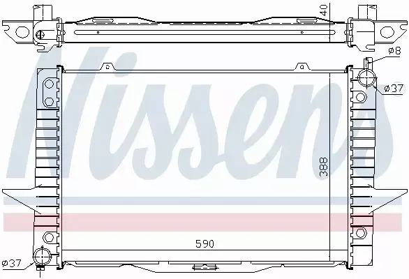 NISSENS CHŁODNICA WODY 65546A 