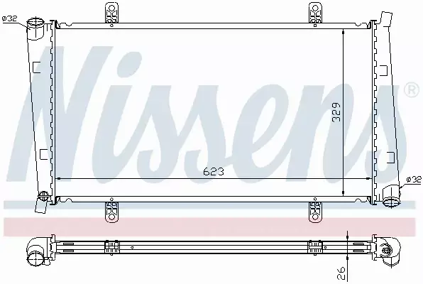 NISSENS CHŁODNICA WODY 65560A 