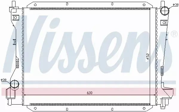 NISSENS CHŁODNICA WODY 66703 