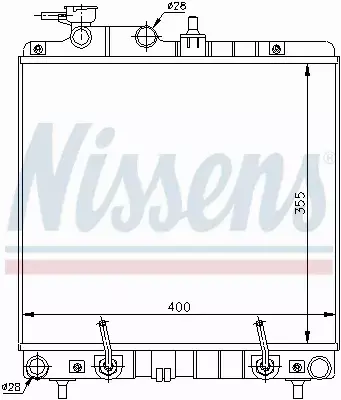 NISSENS CHŁODNICA WODY 67016A 