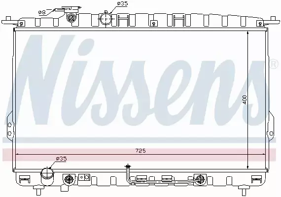 NISSENS CHŁODNICA WODY 67028 