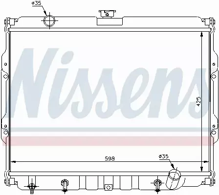 NISSENS CHŁODNICA WODY 67047 