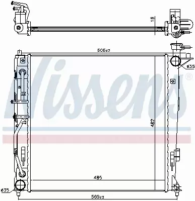 NISSENS CHŁODNICA SILNIKA 675022 