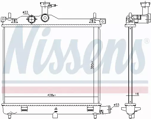 NISSENS CHŁODNICA WODY 675023 