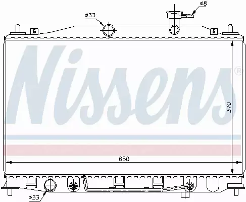 NISSENS CHŁODNICA WODY 67503 