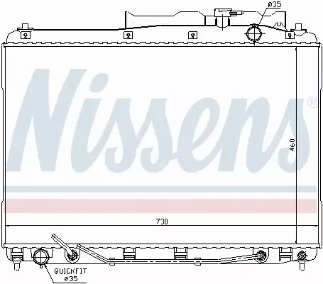 NISSENS CHŁODNICA WODY 67528 