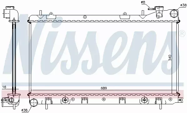 NISSENS CHŁODNICA WODY 67705A 