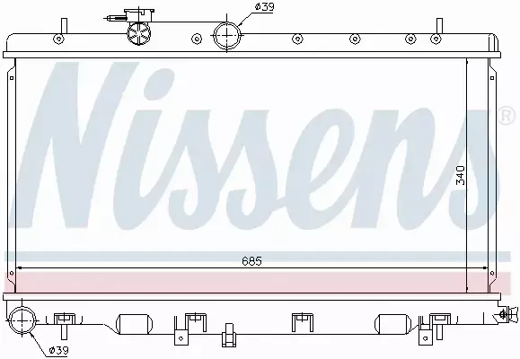 NISSENS CHŁODNICA WODY 67709 