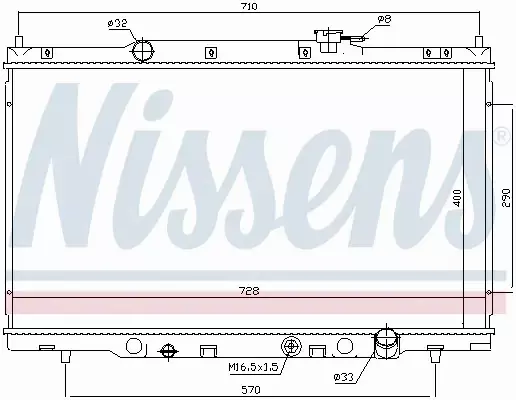 NISSENS CHŁODNICA WODY 68103 