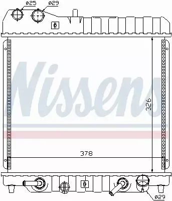 NISSENS CHŁODNICA WODY 68111 