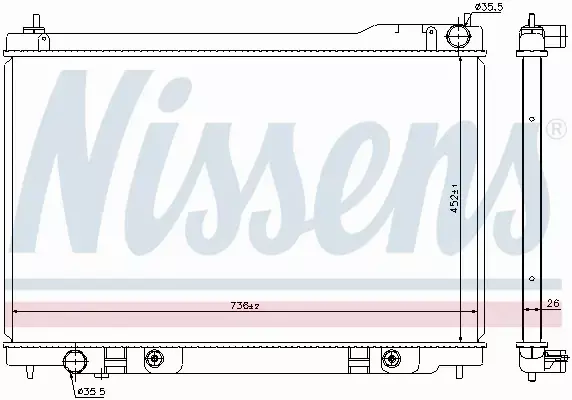 NISSENS CHŁODNICA SILNIKA 68118 