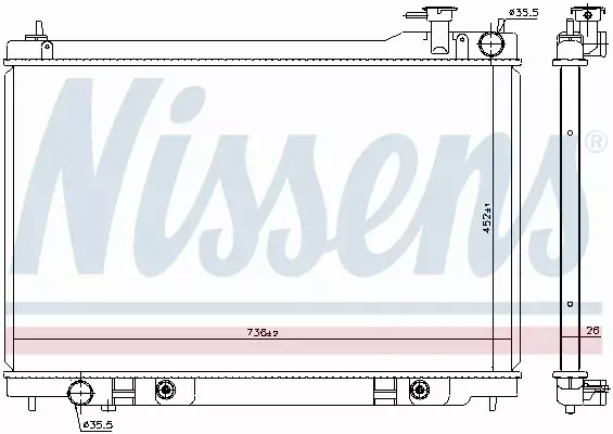 NISSENS CHŁODNICA SILNIKA 68119 