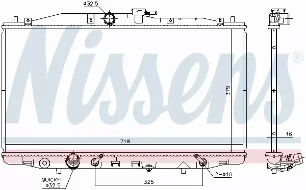 NISSENS CHŁODNICA WODY 68152 